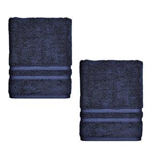 2 new NAVY BLUE Sonoma Ultimate 100% Hygro Cotton 54x30 inch BATH Towels